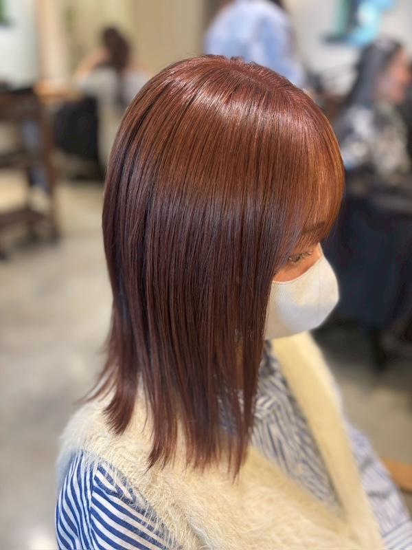 オレンジ系ヘアカラー